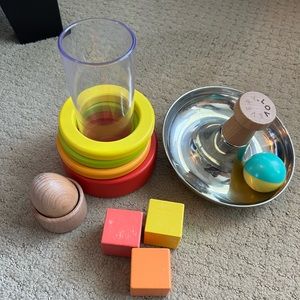 Loveevery Montessori explorer play kit clear tube with stacking rings